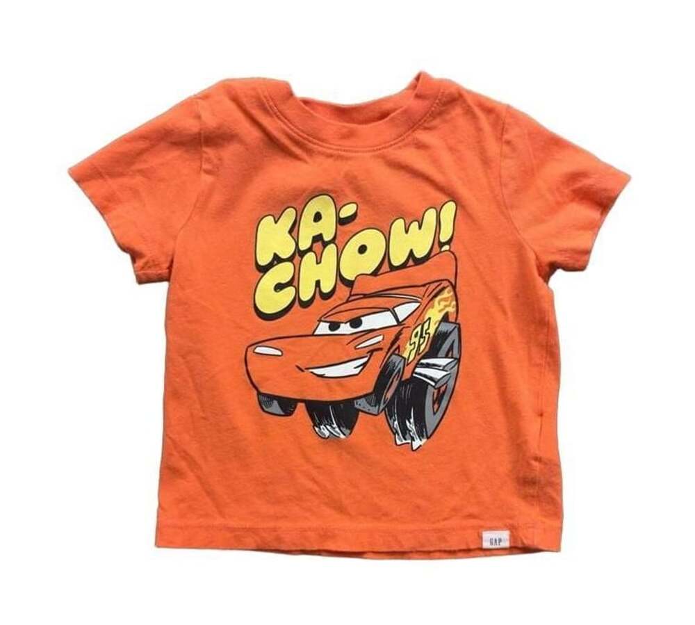 Gap Disney Pixar Cars T-Shirt Size 18-24 Months Orange Ka-Chow Graphic
